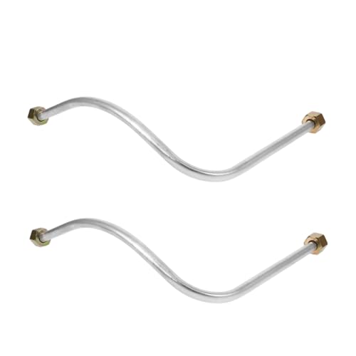 AUTSUPPL 2 Stück Aluminium Auspuffrohr für Luftkompressor Langlebiges Ersatzrohr Robust Leicht Kompatibel mit Verschiedenen Modellen Teiliges von AUTSUPPL