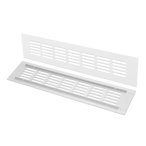 AUTSUPPL 2 Stück Aluminium Lüftungsgitter Rechteckiges Belüftungsgitter aus Aluminiumlegierung für Schrank und Kleiderschrank Geruchsabweisend Stabile Ausführung Einfache Montage von AUTSUPPL
