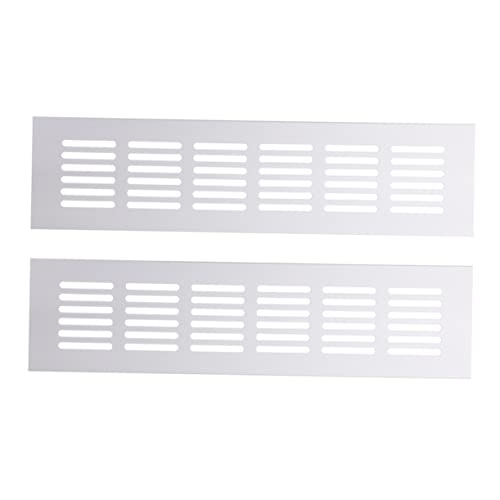 AUTSUPPL 2 Stück Aluminium Lüftungsgitter für Möbel Rechteckige Ventilationsabdeckung für Schränke Aluminiumfarbe Geruchsdicht und Atmungsaktiv für Luftzirkulation AUTSUPPL 2 Stück Aluminium Lüftungsgitter für Möbel Rechteckige Ventilationsabdeckung für Schränke Aluminiumfarbe Geruchsdicht und Atmungsaktiv für Luftzirkulation von AUTSUPPL