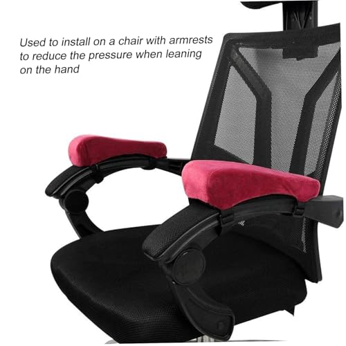 AUTSUPPL 2 Stück Armlehnenkissen aus Memory schaum mit Elastischem Bezug Abnehmbar und Waschbar Rutschfeste Armlehnenpolster für Bürostuhl Gaming Esszimmerstuhl Ergonomische von AUTSUPPL