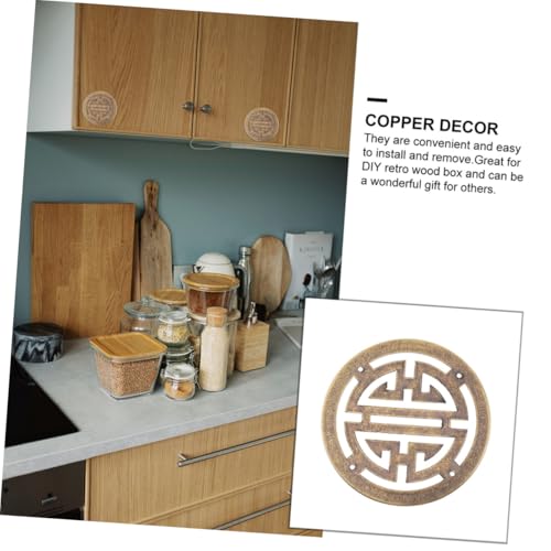 AUTSUPPL 2 Stück Chinesische Messing Applikationen Vintage Möbel Dekoration Haltbare Schmuckkasten beschläge Geschnitzte Stabile Metall eckschutzstücke Antik Kupferfarben DIY Zubehör AUTSUPPL 2 Stück Chinesische Messing Applikationen Vintage Möbel Dekoration Haltbare Schmuckkasten beschläge Geschnitzte Stabile Metall eckschutzstücke Antik Kupferfarben DIY Zubehör von AUTSUPPL