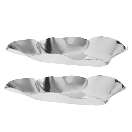 AUTSUPPL 2 Stück Edelstahl Austernplatte Multifunktional Langlebig Spülmaschinenfest Küchenutensilienhalter Löffelablage für Saucen und Austern Präsentation Elegant und Pflegeleicht AUTSUPPL 2 Stück Edelstahl Austernplatte Multifunktional Langlebig Spülmaschinenfest Küchenutensilienhalter Löffelablage für Saucen und Austern Präsentation Elegant und Pflegeleicht von AUTSUPPL