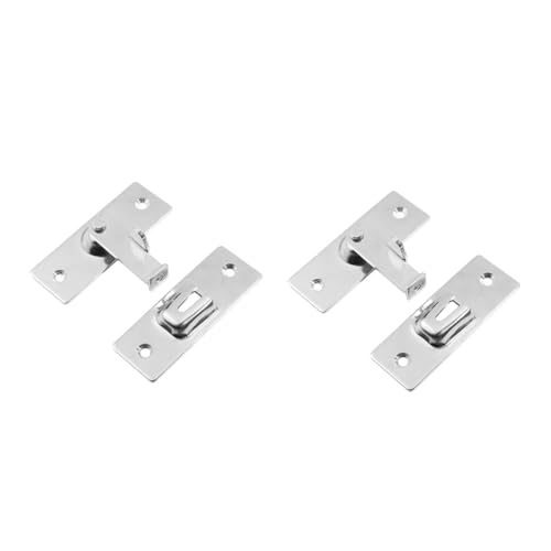 AUTSUPPL 2 Stück Edelstahl Türriegel Rostfreier Schiebetür Riegel Langlebiger Türverschluss für Innen und Außen Einfache Montage Geeignet für Türen Fenster Möbel Gartentore von AUTSUPPL