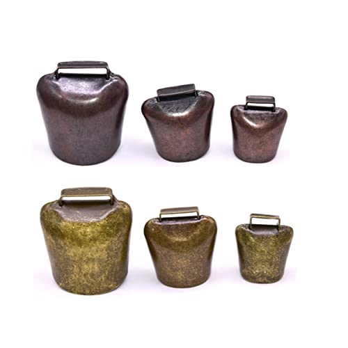 AUTSUPPL 2 Stück Kleine Dicke Kuhglocken aus Robustem Eisen Laute Haustier Bauernhof glocke mit Roter Bronzeoptik Tragbares Tierhalsband accessoire für Schafe Pferde und Rinder Dekorativ AUTSUPPL 2 Stück Kleine Dicke Kuhglocken aus Robustem Eisen Laute Haustier Bauernhof glocke mit Roter Bronzeoptik Tragbares Tierhalsband accessoire für Schafe Pferde und Rinder Dekorativ von AUTSUPPL