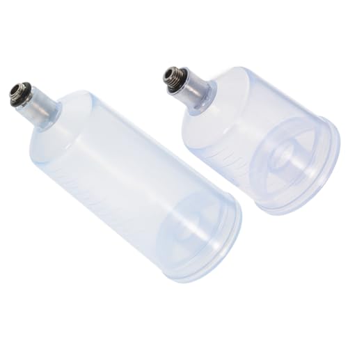 AUTSUPPL 2 Stück Korrosionsbeständige Transparente Airbrush Flaschen Austauschbare Farbbehälter für Airbrush Malerei Vielseitig Einsetzbar für Modellbau Tattoos Nageldesign und AUTSUPPL 2 Stück Korrosionsbeständige Transparente Airbrush Flaschen Austauschbare Farbbehälter für Airbrush Malerei Vielseitig Einsetzbar für Modellbau Tattoos Nageldesign und von AUTSUPPL