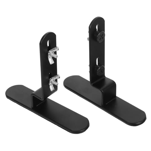 AUTSUPPL 2 Stück Metall Pegboard Halterungen Tischständer Wandhalterung für Büro und Zuhause Platzsparender Schwebender Tischhalter Vielseitig Nutzbar Wandfreundlich Schwarz von AUTSUPPL