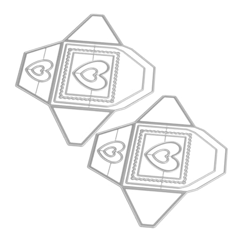AUTSUPPL 2 Stück Metall-stanzformen Umschlag Herzform Präzise Schneidformen Hintergrundrahmen für DIY Scrapbooking Karten Alben Bastelprojekte Vielseitig Einsetzbar AUTSUPPL 2 Stück Metall-stanzformen Umschlag Herzform Präzise Schneidformen Hintergrundrahmen für DIY Scrapbooking Karten Alben Bastelprojekte Vielseitig Einsetzbar von AUTSUPPL