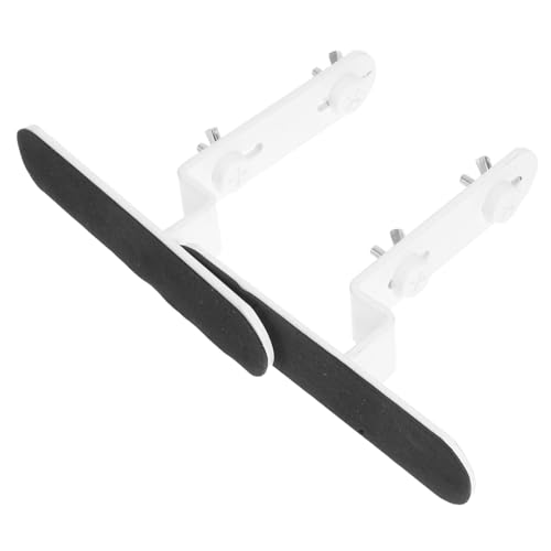 AUTSUPPL 2 Stück Pegboard Halter Metall Tischhalterung Wandregal Befestigung Weiß Werkzeugfreie Montage Verstellbar für Büro Zuhause und Studio Platzsparend für Tisch Wandorganisation von AUTSUPPL