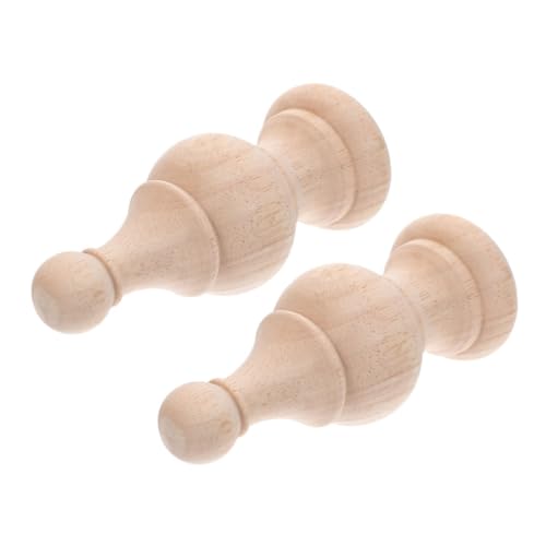 AUTSUPPL 2 Stück Pfosten Möbel Treppe Xcm Endstück Bett Für Stange DIY Innenbereich Blanke Treppenrahmen Kappe Holzbettpfosten Basteln Endstücke Dekoration von AUTSUPPL