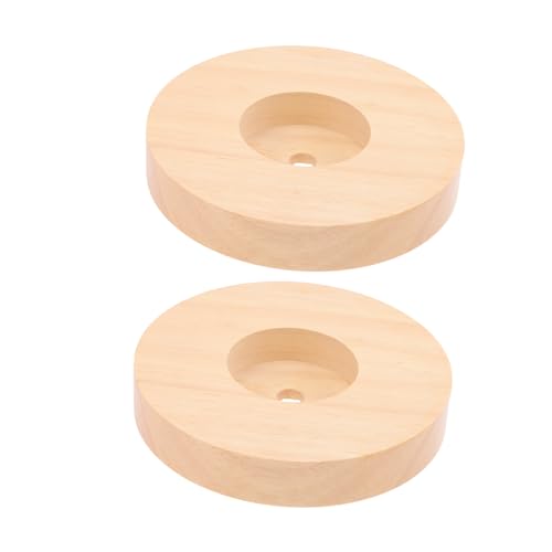 AUTSUPPL 2 Stück Runde Holzlampenbasis Robustes Holz Lampenfuß Tischleuchte Sockel DIY Lampenhalterung Stabiles Design Einfache Montage AUTSUPPL 2 Stück Runde Holzlampenbasis Robustes Holz Lampenfuß Tischleuchte Sockel DIY Lampenhalterung Stabiles Design Einfache Montage von AUTSUPPL