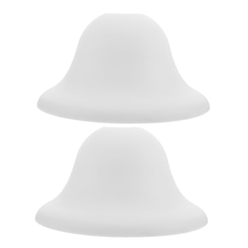 AUTSUPPL 2 Stück Runde Pilz lampenschirme Kunststoff Ersatzlampenschirme mit Mittelloch für LED Steh Deckenlampen Einfache Montage Weiches Licht für Garten Flur und Tischleuchten von AUTSUPPL