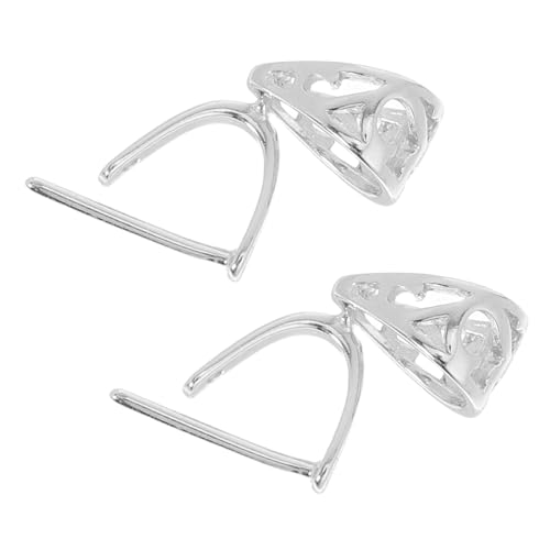 AUTSUPPL 2 Stück Silberne Schmuckverbinder Mittlere Metall Anhängerverschluss Für Halsketten Und Armbänder Sicherer Verschluss Minimalistisches Design Für DIY Schmuckherstellung AUTSUPPL 2 Stück Silberne Schmuckverbinder Mittlere Metall Anhängerverschluss Für Halsketten Und Armbänder Sicherer Verschluss Minimalistisches Design Für DIY Schmuckherstellung von AUTSUPPL