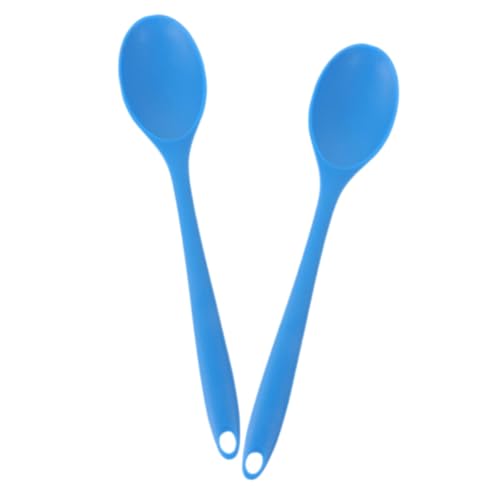 AUTSUPPL 2 Stück Silikon Kochlöffel Hitzebeständig Antihaft Küchenlöffel Ergonomisch Zum Servieren Rühren Kochen Backen Bpa frei Blau Multifunktional Für Suppen Salate Porridge AUTSUPPL 2 Stück Silikon Kochlöffel Hitzebeständig Antihaft Küchenlöffel Ergonomisch Zum Servieren Rühren Kochen Backen Bpa frei Blau Multifunktional Für Suppen Salate Porridge von AUTSUPPL
