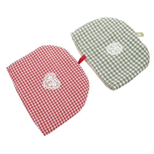 AUTSUPPL 2 Stück Teekannen isolierhaube Waschbar Wiederverwendbar Warme Haube mit Staubschutz Haushaltsteekannen wärmeabdeckung für Winter und Warmhaltefunktion von AUTSUPPL