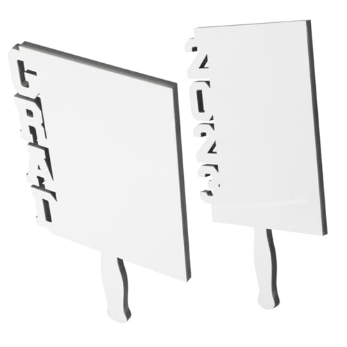 AUTSUPPL 2 Stück Teiliges DIY Sublimations-bilderrahmen- Abschluss Dekoration Leere Tischornamente Leichter Desktop Fotorahmen für Individuelle Fotos Kreative Abschlussfeier Tischmitte von AUTSUPPL