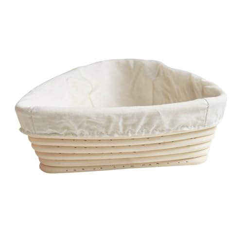 AUTSUPPL 2 Stück Teiliges Dreieckiges Gärkörbchen aus Rattan mit Khaki Stoffabdeckung für Brotbacken und Teiggärung Geflochtener Antihaftbeschichteter Brotkorb für Hobby Profi bäcker AUTSUPPL 2 Stück Teiliges Dreieckiges Gärkörbchen aus Rattan mit Khaki Stoffabdeckung für Brotbacken und Teiggärung Geflochtener Antihaftbeschichteter Brotkorb für Hobby Profi bäcker von AUTSUPPL