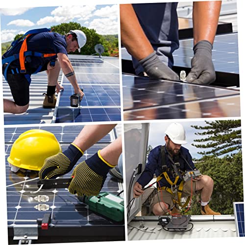 AUTSUPPL 2 Stück Teiliges Erdungsschellen für Solarpanel Verstellbare Photovoltaik Kabelklemme mit Schraubdesign Einfache Montage Geeignet für Verschiedene Modul Zuverlässiger von AUTSUPPL