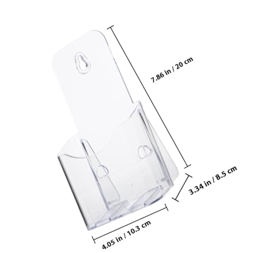 AUTSUPPL 2 Stück Transparenter Wand Display Stand aus Robustem Acryl Einlagiger Dokumentenhalter für Broschüren Magazine Ordner Platzsparender Wandregal Organizer für Büro und Zuhause AUTSUPPL 2 Stück Transparenter Wand Display Stand aus Robustem Acryl Einlagiger Dokumentenhalter für Broschüren Magazine Ordner Platzsparender Wandregal Organizer für Büro und Zuhause von AUTSUPPL