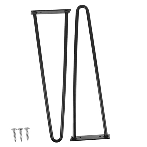 AUTSUPPL 2 Stück U Förmige Metallmöbelbeine Höhe Schwarz Stabile Tisch und Sofa Beine Ersatzmöbel Füße für Schrank Stuhl Kommode Vielseitig Verwendbar von AUTSUPPL