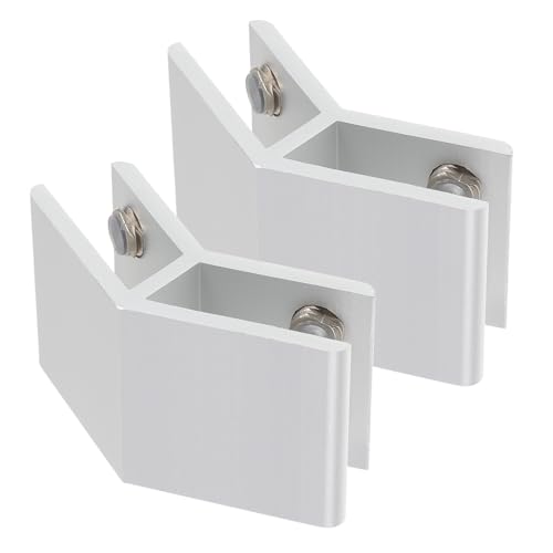 AUTSUPPL 2 Stück Verstellbare Glasklemmen für Glas Rutschfeste Halterung mit Gummipuffer Geeignet für Geländer Treppengeländer und Rahmenlose Glaszäune von AUTSUPPL