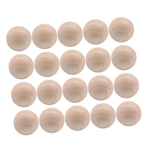 AUTSUPPL 20 Stück Teiliges Runde Holzkugeln aus Massivem Lotusholz ohne Loch Glatte Oberfläche Naturfarbene Bastelperlen für Originelle DIY schmuckherstellung Malen Schnitzen und AUTSUPPL 20 Stück Teiliges Runde Holzkugeln aus Massivem Lotusholz ohne Loch Glatte Oberfläche Naturfarbene Bastelperlen für Originelle DIY schmuckherstellung Malen Schnitzen und von AUTSUPPL