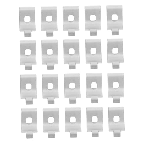 AUTSUPPL 20 Stück Teiliges Verstellbares Regalclips aus Aluminiumlegierung Langlebige Regalbodenträger für Einlegeböden in Schränken für Supermärkte Garagen und Werkstätten von AUTSUPPL
