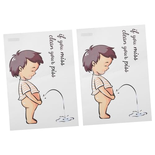 AUTSUPPL 2Blätter Toilettensitz Aufkleber Selbstklebende Toilettendeckel Dekoration für Badezimmer Abnehmbare Toilettenschild Sticker Lustige Wc Aufkleber AUTSUPPL 2Blätter Toilettensitz Aufkleber Selbstklebende Toilettendeckel Dekoration für Badezimmer Abnehmbare Toilettenschild Sticker Lustige Wc Aufkleber von AUTSUPPL