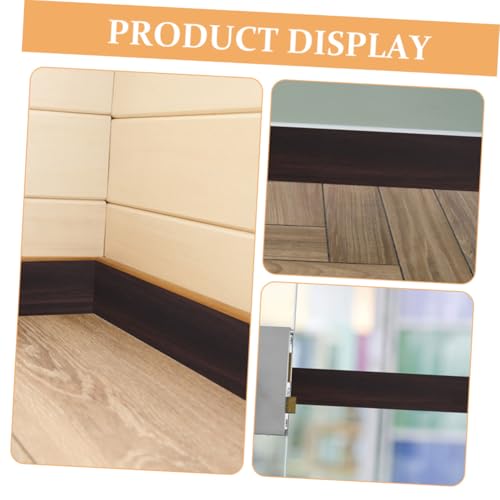 AUTSUPPL 3 Rollen PVC Selbstklebende Zierleisten Holzmaserung Flexible Wandleisten Dekorative Sockelleisten Aufkleber Für Flur Balkon Schlafzimmer Einfach Zu Reinigen Zeitloses Design von AUTSUPPL