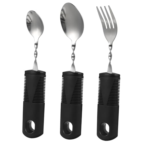 AUTSUPPL 3 Stück Biegsames Besteckset für Ältere Menschen Teiliges Tragbares und Ergonomisches Utensilien Set für Behinderte Anpassbare Löffel und für Patienten mit Zittern und AUTSUPPL 3 Stück Biegsames Besteckset für Ältere Menschen Teiliges Tragbares und Ergonomisches Utensilien Set für Behinderte Anpassbare Löffel und für Patienten mit Zittern und von AUTSUPPL
