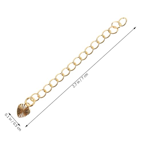 AUTSUPPL 3 Stück Teiliges Goldfarben Langlebige Kettenverlängerung für DIY Schmuck Verstellbare Halsketten Armbandverlängerung Passend für Halsketten Armbänder Fußkettchen AUTSUPPL 3 Stück Teiliges Goldfarben Langlebige Kettenverlängerung für DIY Schmuck Verstellbare Halsketten Armbandverlängerung Passend für Halsketten Armbänder Fußkettchen von AUTSUPPL