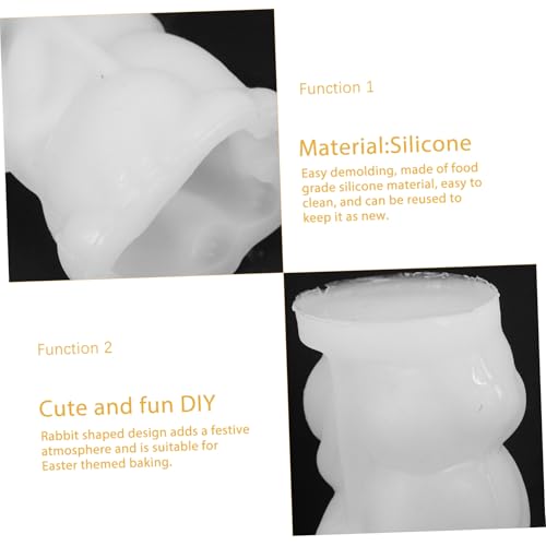 AUTSUPPL 3 Stück Teiliges Silikon-hasenform Kerzen Seifen und Schokolade Flexible Antihaftbeschichtete Hasen-moulds für Diy-bastelprojekte Vielseitig Nutzbar zu Ostern und Tier-motiven von AUTSUPPL