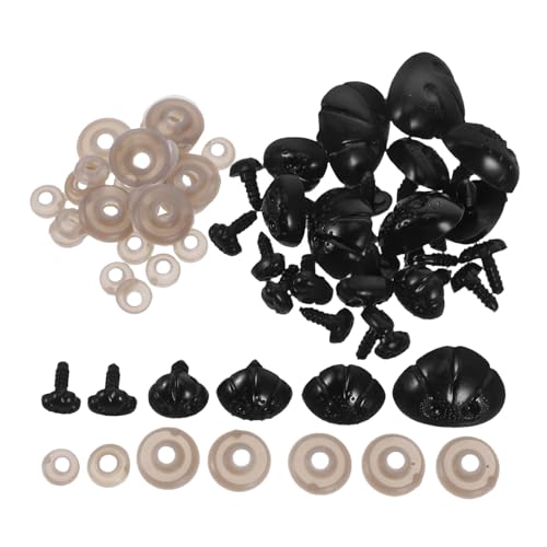 AUTSUPPL 30 Stück Teiliges Kunststoff sicherheitsnasen mit Unterlegscheiben für DIY Kuscheltiere Vielseitig für Häkeltiere Puppen und Stofftiere Langlebig für Bären Amigurumi nasen AUTSUPPL 30 Stück Teiliges Kunststoff sicherheitsnasen mit Unterlegscheiben für DIY Kuscheltiere Vielseitig für Häkeltiere Puppen und Stofftiere Langlebig für Bären Amigurumi nasen von AUTSUPPL