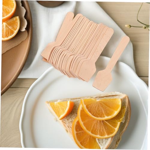 AUTSUPPL 300 Stück Mini Einweg Holzlöffel mit Quadratischer Spitze für Joghurt Eiscreme Desserts und Catering Leichte Kompakte Probierlöffel für Party und Food Service AUTSUPPL 300 Stück Mini Einweg Holzlöffel mit Quadratischer Spitze für Joghurt Eiscreme Desserts und Catering Leichte Kompakte Probierlöffel für Party und Food Service von AUTSUPPL