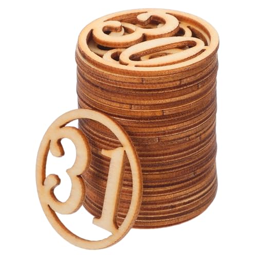 AUTSUPPL 31 Stück Teiliges Holz-zahlenornamente Unbehandelte Bemalbare Holzscheiben für DIY Bastelprojekte Kreative Lernspielzeuge zum Zählen und Individuelle Dekorationen AUTSUPPL 31 Stück Teiliges Holz-zahlenornamente Unbehandelte Bemalbare Holzscheiben für DIY Bastelprojekte Kreative Lernspielzeuge zum Zählen und Individuelle Dekorationen von AUTSUPPL