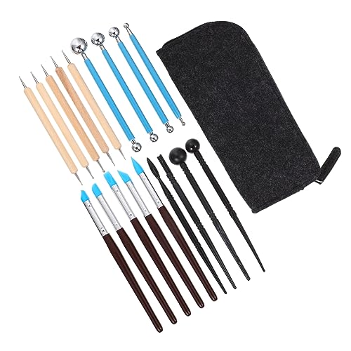 AUTSUPPL 19 Stück Polymer Clay Werkzeug Für Töpfern Edelstahl Holz Kunststoff Modellierwerkzeuge Für Selbstgemacht Projekte Leicht Zu Reinigen AUTSUPPL 19 Stück Polymer Clay Werkzeug Für Töpfern Edelstahl Holz Kunststoff Modellierwerkzeuge Für Selbstgemacht Projekte Leicht Zu Reinigen von AUTSUPPL