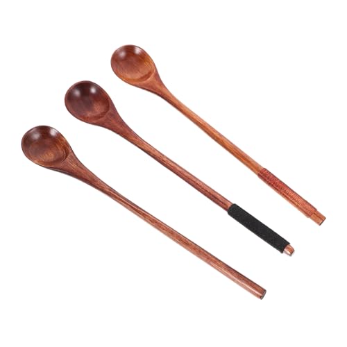 AUTSUPPL Handgefertigtes Rührlöffel-set Aus Holz Mehrzwecklöffel Für Suppe Kaffee von AUTSUPPL
