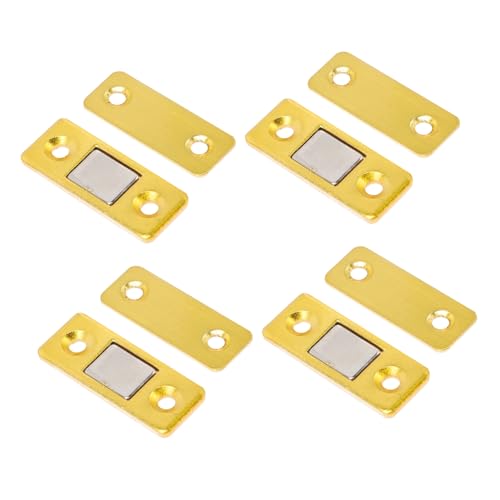 AUTSUPPL 4 Paare Magnetischer Türverschluss Flach Selbstklebend Starker Haltekraft für Schrank Schublade Kleiderschrank Schiebetür Rostfreier Manganstahl Unsichtbar Beschädigt Möbel von AUTSUPPL