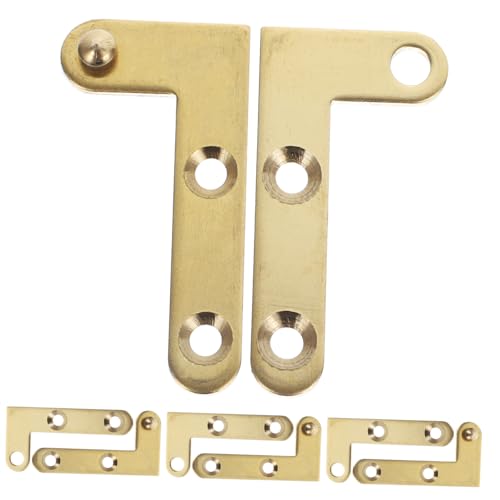 AUTSUPPL 4 Sätze Pivot Scharnier Verdeckte Dreh Hardware für Türen Drehbarer Kupfer Hinges für Unsichtbare Türen Schränke Möbel Praktisch Geräuschlos von AUTSUPPL