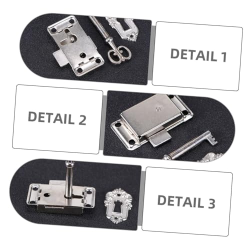 AUTSUPPL 4 Sätze Retro Möbel schloss Metall Schmuckkasten Verriegelung Vintage Holzschrank Schloss mit Dekorativen Riegeln Geeignet für Schmuckkästchen Antike Möbel und Heimdekoration AUTSUPPL 4 Sätze Retro Möbel schloss Metall Schmuckkasten Verriegelung Vintage Holzschrank Schloss mit Dekorativen Riegeln Geeignet für Schmuckkästchen Antike Möbel und Heimdekoration von AUTSUPPL