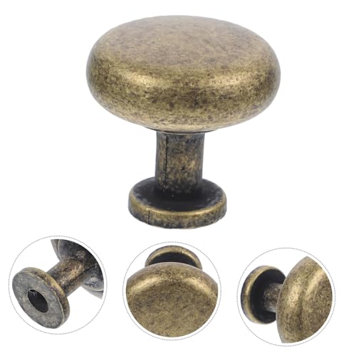 AUTSUPPL 4 Stück Antike Runde Möbelgriffe aus Vintage Schrankgriff für Kommode Kleiderschrank und Möbel Robuste Rund Geformte Türgriffe im Retro stil Einfache Montage von AUTSUPPL
