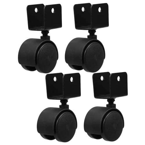 AUTSUPPL 4 Stück Kleine U form Klemmen Lenkrollen für Kinderstühle Sichere Kratzfeste Möbelrollen Sanfte Bewegung Vielseitig Einsetzbar für Büro Zuhause und Kindergarten Ersatzräder von AUTSUPPL