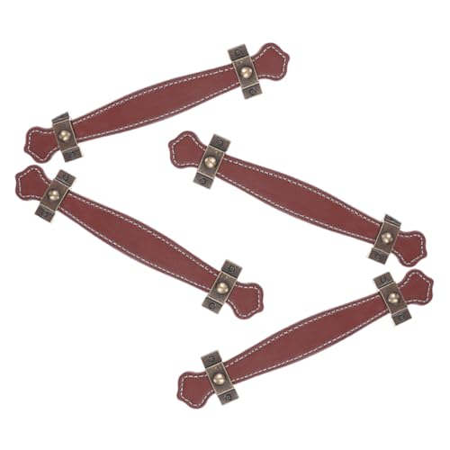 AUTSUPPL 4 Stück PU Möbelgriffe Zinklegierung Schrankgriffe für Küchen Badezimmerschränke Dekorative Vintage Griffe für Kommode Kleiderschrank und Möbel Langlebig und Verschleißfest von AUTSUPPL