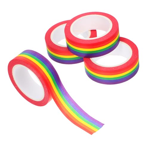 AUTSUPPL 4 Stück Regenbogen-dekoband: 15 Mm X 10 M Papierrolle Für Planeraufkleber, Geschenkverpackungen Und Pride Day-dekoration – Kunstsets Fürs Klassenzimmer Und Lgbtq+-eventzubehör AUTSUPPL 4 Stück Regenbogen-dekoband: 15 Mm X 10 M Papierrolle Für Planeraufkleber, Geschenkverpackungen Und Pride Day-dekoration – Kunstsets Fürs Klassenzimmer Und Lgbtq+-eventzubehör von AUTSUPPL