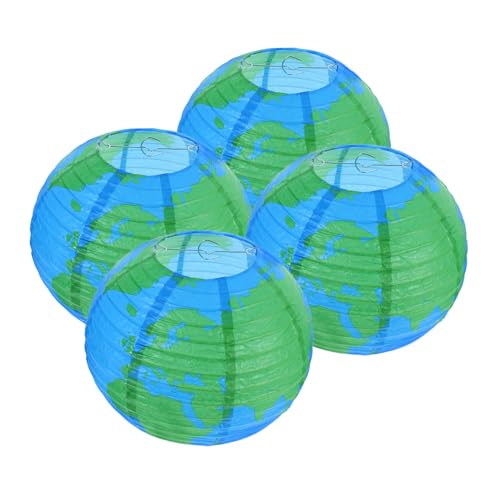 AUTSUPPL 4 Stück Runde Papierlaternen Erde Dekorationen Bunte Weltkugel Laternen für Party Klassenzimmer Reise-themen und Earth Day Events AUTSUPPL 4 Stück Runde Papierlaternen Erde Dekorationen Bunte Weltkugel Laternen für Party Klassenzimmer Reise-themen und Earth Day Events von AUTSUPPL