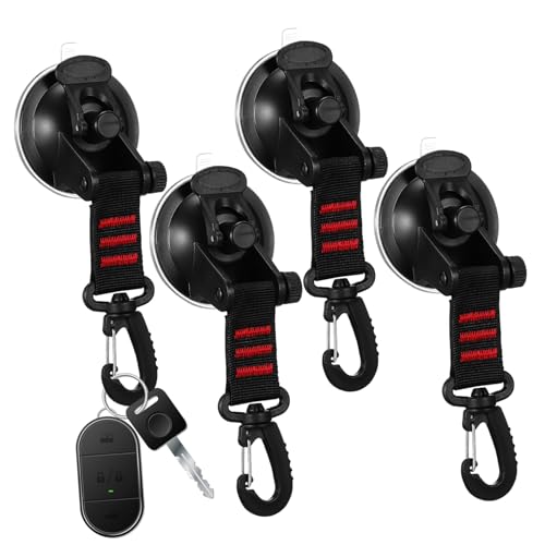 AUTSUPPL 4 Stück Starke Saugnapf-haken mit Drehbaren Haken Robuste Saugnäpfe mit Nylonband Vielseitige Befestigung für Camper Van Zubehör Einfache Montage ohne Bohren Belastbar und AUTSUPPL 4 Stück Starke Saugnapf-haken mit Drehbaren Haken Robuste Saugnäpfe mit Nylonband Vielseitige Befestigung für Camper Van Zubehör Einfache Montage ohne Bohren Belastbar und von AUTSUPPL