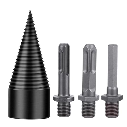 AUTSUPPL 4 Stück Teiliges Holzspalter bohrer set Kegelspalter mit Anti rutsch rillen für Elektrowerkzeug Präzise Gefertigt Effizientes Holzspalten Kompatibel mit Bohrmaschinen für AUTSUPPL 4 Stück Teiliges Holzspalter bohrer set Kegelspalter mit Anti rutsch rillen für Elektrowerkzeug Präzise Gefertigt Effizientes Holzspalten Kompatibel mit Bohrmaschinen für von AUTSUPPL
