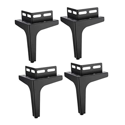 AUTSUPPL 4 Stück Teiliges Möbelbein aus Kaltgewalztem Stahl Minimalistische Feuchtigkeitsresistente Möbelfüße für Sofa Bett Stuhl und Schrank Praktische Möbelfüße zur Verlängerung und von AUTSUPPL