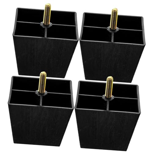 AUTSUPPL 4 Stück Teiliges Quadratische Möbelfüße aus Metall und Kunststoff Robuste Sofafüße Ersatzbeine für Couch Stuhl und Schrank Belastbare und Langlebige Möbelbeine von AUTSUPPL