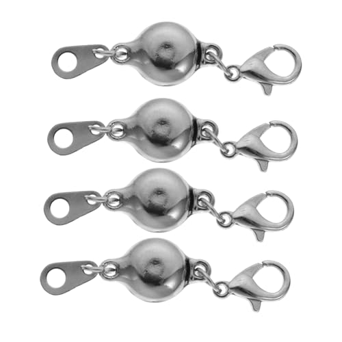 AUTSUPPL 4 Stück Teiliges Schmuckverschluss Legierung Magnetische Sicher Schließende Kettenverschlüsse und Armbandverlängerer DIY Schmuckzubehör Silberfarben Einfaches Anlegen für AUTSUPPL 4 Stück Teiliges Schmuckverschluss Legierung Magnetische Sicher Schließende Kettenverschlüsse und Armbandverlängerer DIY Schmuckzubehör Silberfarben Einfaches Anlegen für von AUTSUPPL