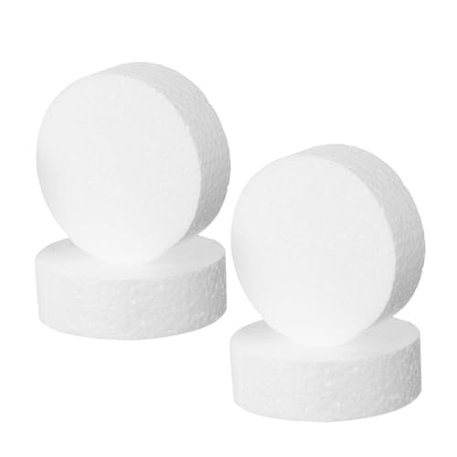 AUTSUPPL 4 Stück Teiliges Weiße Schaumstoff Platten Wiederverwendbare Hartschaumplatten für Cake Template und Practice Model für DIY Cake Decorating und Fondant Übung AUTSUPPL 4 Stück Teiliges Weiße Schaumstoff Platten Wiederverwendbare Hartschaumplatten für Cake Template und Practice Model für DIY Cake Decorating und Fondant Übung von AUTSUPPL